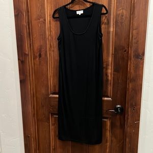 Madeline Maternity Size Large Black Knit Tank Dress